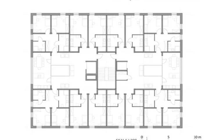 dormitory - typical floor plan