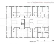 dormitory - floor plan with connector