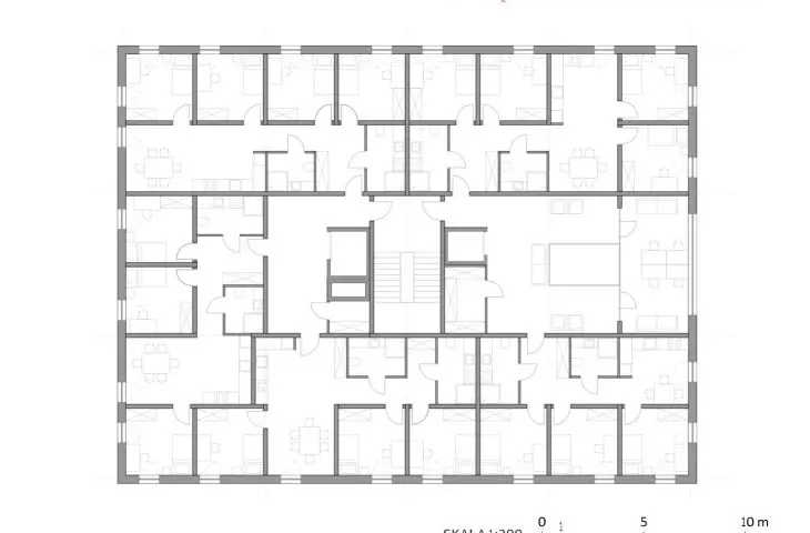 dormitory plus - typical floor plan
