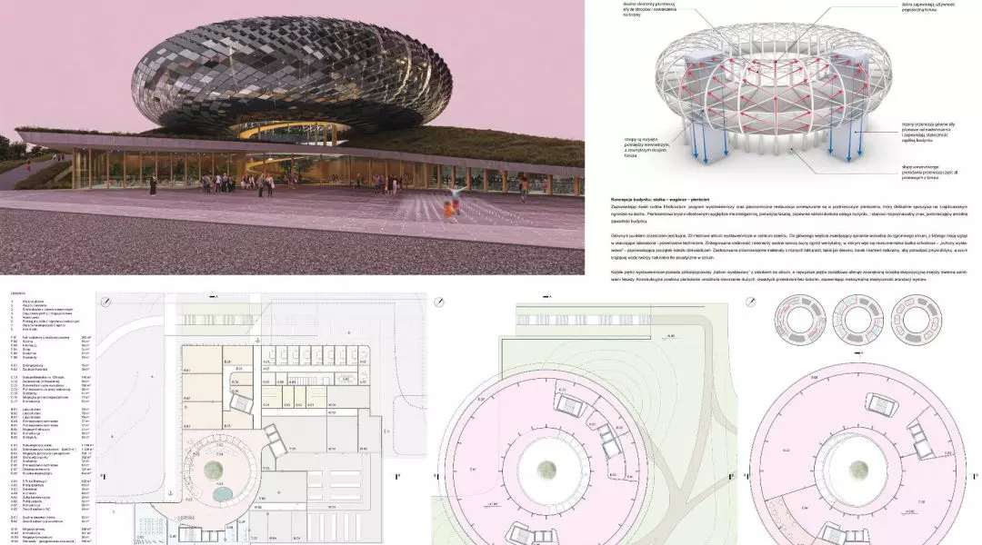 Wyróżnienie równorzędne, proj.: Zaha Hadid, Grupa 5 Architekci