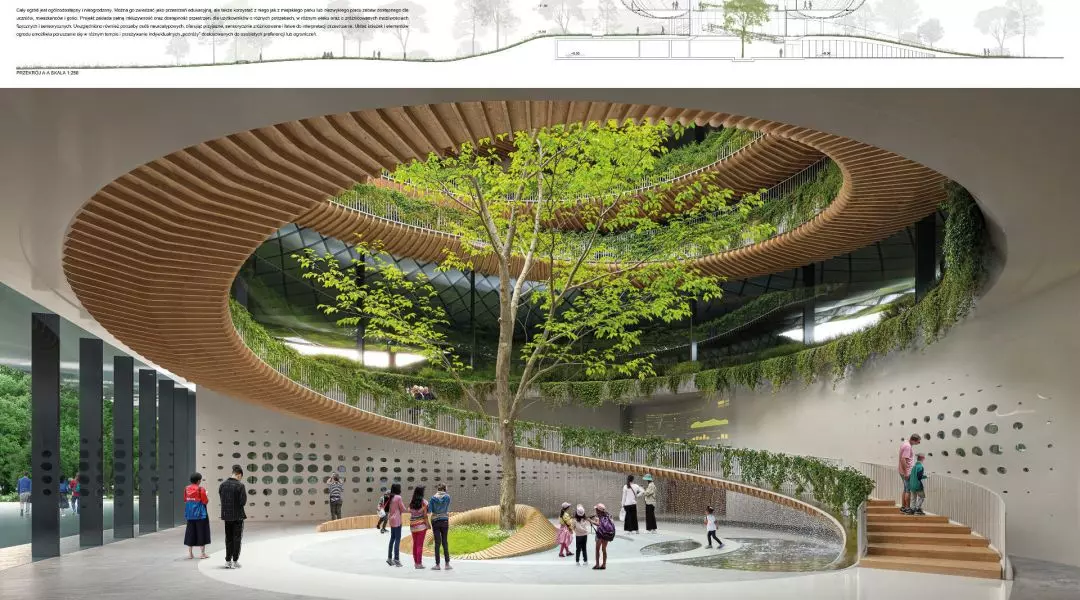 Wyróżnienie równorzędne, proj.: Zaha Hadid, Grupa 5 Architekci