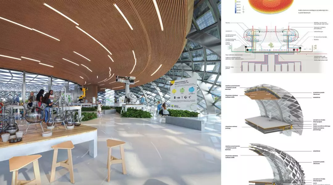 Wyróżnienie równorzędne, proj.: Zaha Hadid, Grupa 5 Architekci