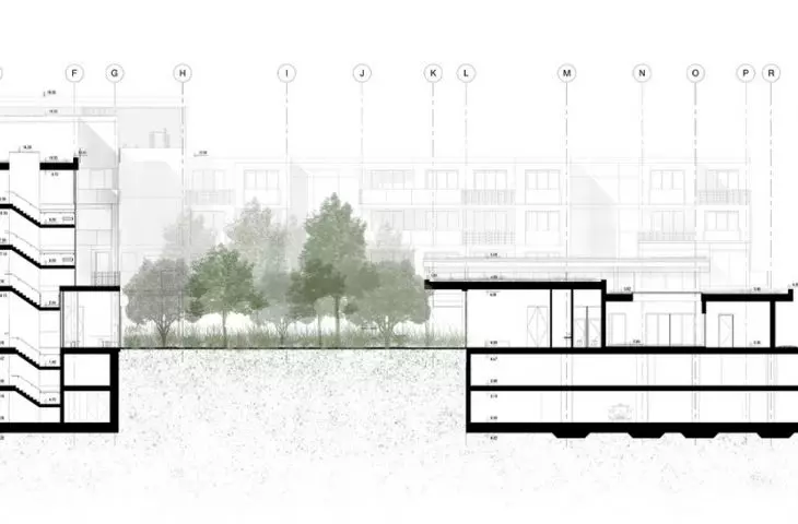 cross-section A-A