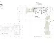 projection of the 4th floor and roof