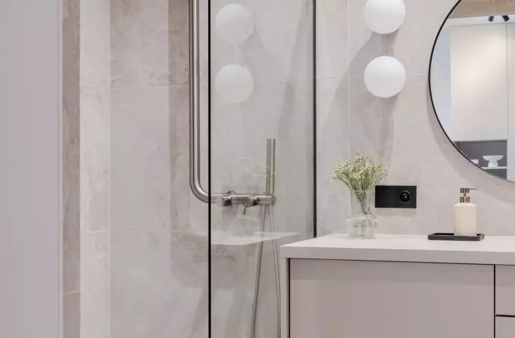 The Silia rainshower from Deante catches the eye with its subtly industrial form