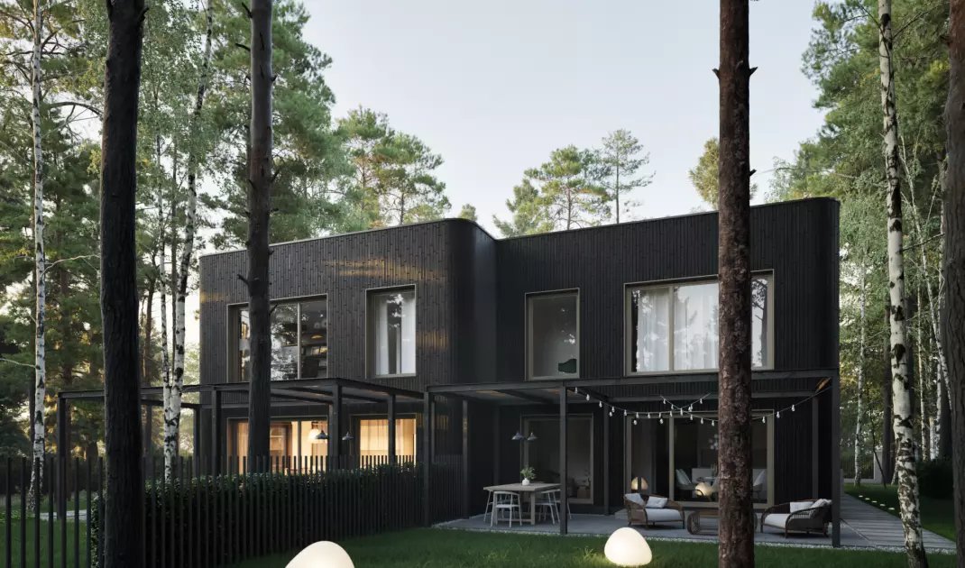Covered garden terrace as an extension of the living area - a comfortable space for relaxation in the design 