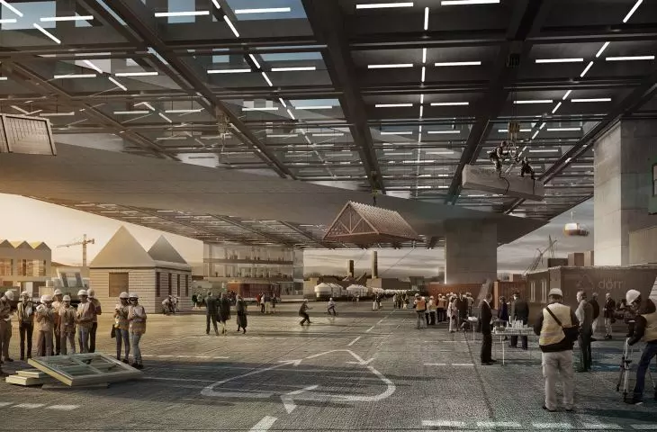 Nowa Kiruna projektu White Arkitekter – centrum miasta