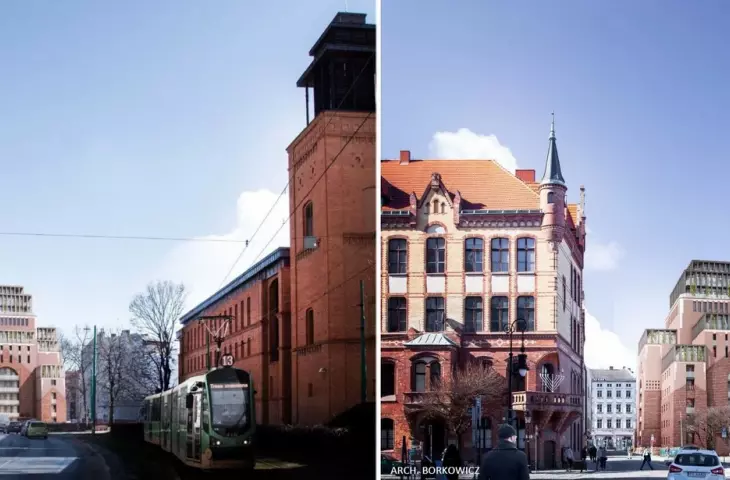 Concept for the reconstruction of the former synagogue in Poznan, designed by Przemyslaw and Iwo Borkowicz