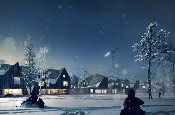 New Kiruna designed by White Arkitekter - city center