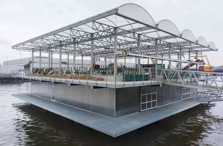 Pływająca farma (floating farm) zaprojektowana przez biuro Goldsmith