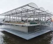 Pływająca farma (floating farm) zaprojektowana przez biuro Goldsmith