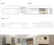 cross-section E-E, cross-section F-F, cross-section G-G, cross-section H-H, kitchen island views