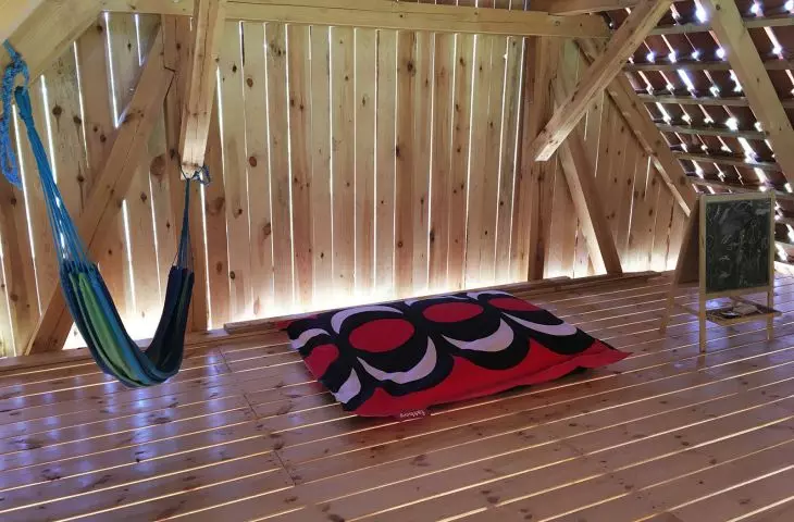 Second floor of the barn