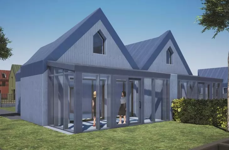 small semi-detached house