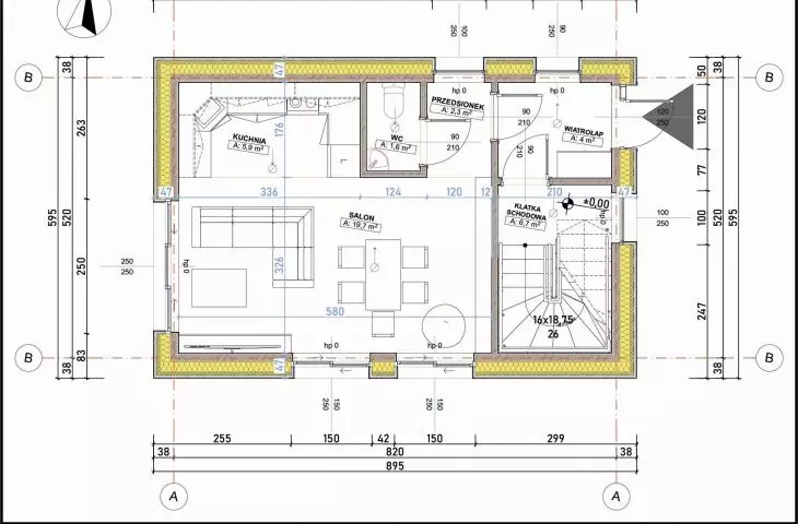small detached house - first floor plan
