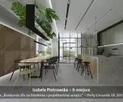 Second place, visualization of kitchen with dining room