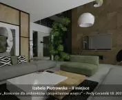 II miejsce, wizualizacja salonu