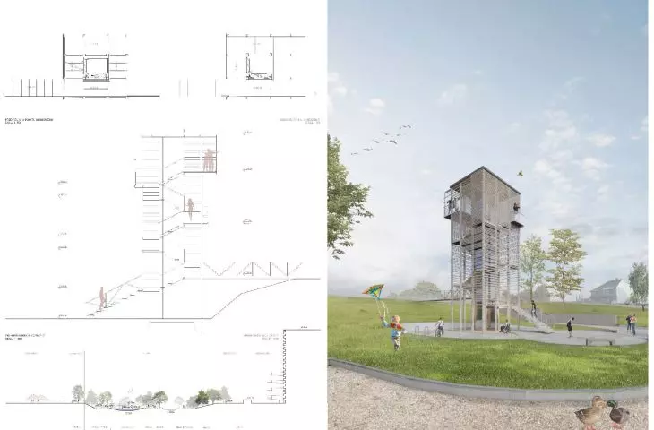 viewpoint and urban cross-section