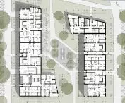 projection of building C and D - storey 0