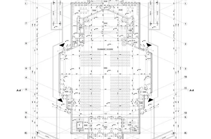 first floor plan of the church