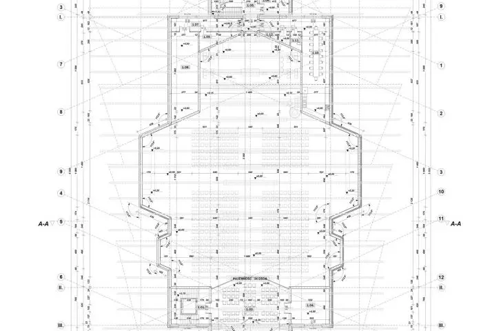 floor plan of the church