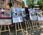 prace nagrodzone i wyróżnione w konkursie na poster ilustrujący wizję wejścia do stacji metra „Dworzec Główny” w Krakowie