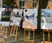 prace nagrodzone i wyróżnione w konkursie na poster ilustrujący wizję wejścia do stacji metra „Dworzec Główny” w Krakowie