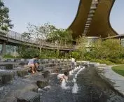 The main landscape vision was to create an environment resembling a natural Thai forest