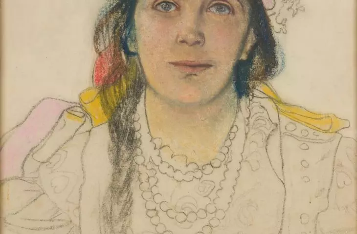 Stanislaw Wyspianski, Portrait of Wanda Siemaszkowa as the Bride