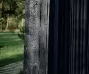 black boards on the facade