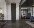 Hidden Door Sara Pro H220 will work well in a modern office building. A special primer film allows you to paint the door with wall-colored paint, which will optically enlarge the interior.