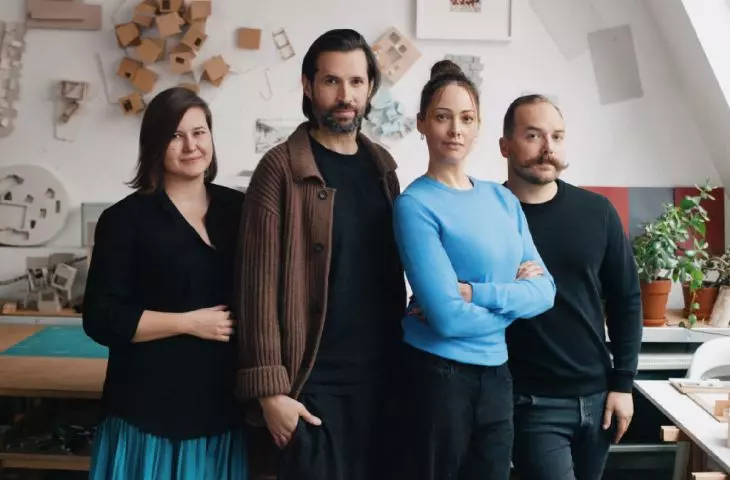 twórcy wystawy w Polskim Pawilonie: Aleksandra Kędziorek, Maciej Suida, Katarzyna Przezwańska, Krzysztof Maniak