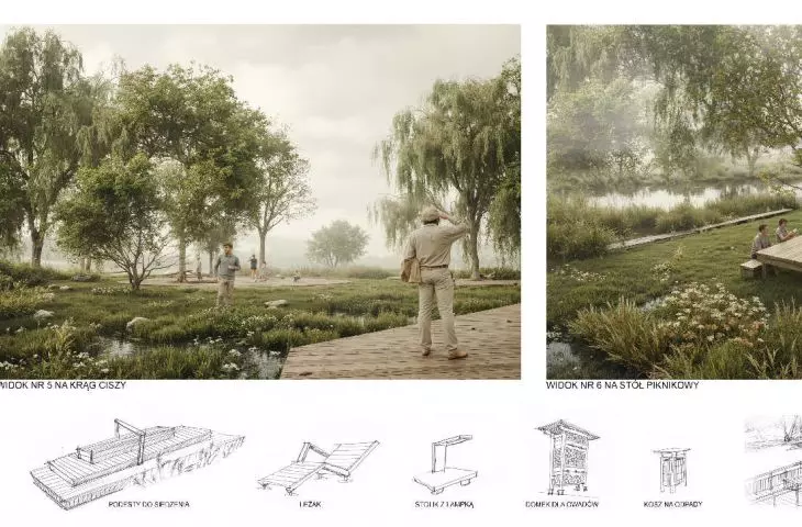 scheme of water relations and park furniture