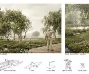 scheme of water relations and park furniture