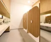 Doors and sinks tailored to the needs of children