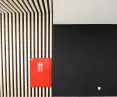 Zebra motif in the entrance area