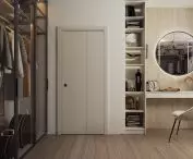 Drzwi łamane z ościeżnicą bezprzylgową V-retto w modnym kolorze cashmere to połączenie funkcjonalności i minimalistycznego wyglądu, dzięki czemu wnętrze zachowuje spójność i harmonię.