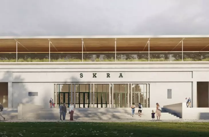 Zwycięska koncepcja na projekt Stadionu przy ulicy Wawelskiej 5 w Warszawie