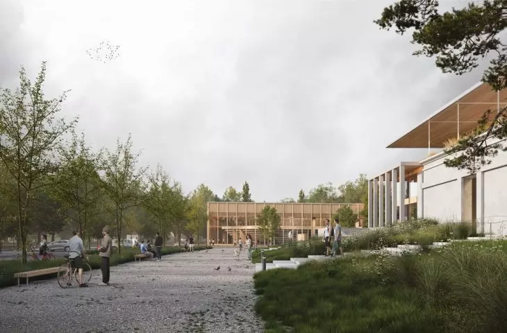The winning concept for the design of the Stadium at 5 Wawelska Street in Warsaw