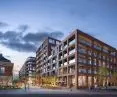 The remains of the factory buildings will be restored, and the new part is to refer to them