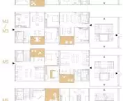 functional layout of the apartments