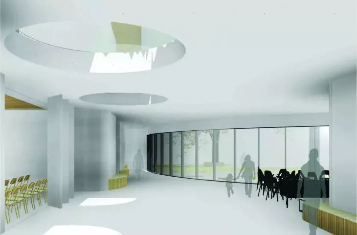 Centrum Inicjatyw Kulturalnych w Komorowie - wnętrze 
