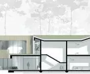 Center for Cultural Initiatives in Komorovo - cross section