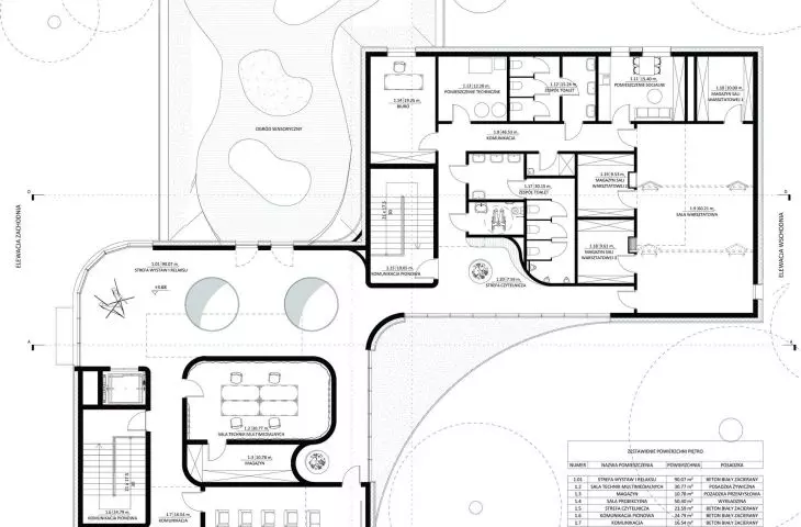 Center for Cultural Initiatives in Komorovo - attic projection
