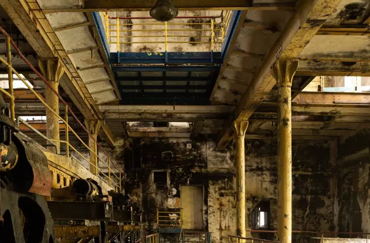 Interiors of the former sugar factory in Pruszcz Gdański