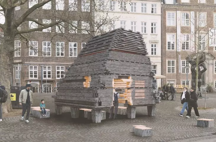 pavilion designed by Tom Svilans x THISS Studio