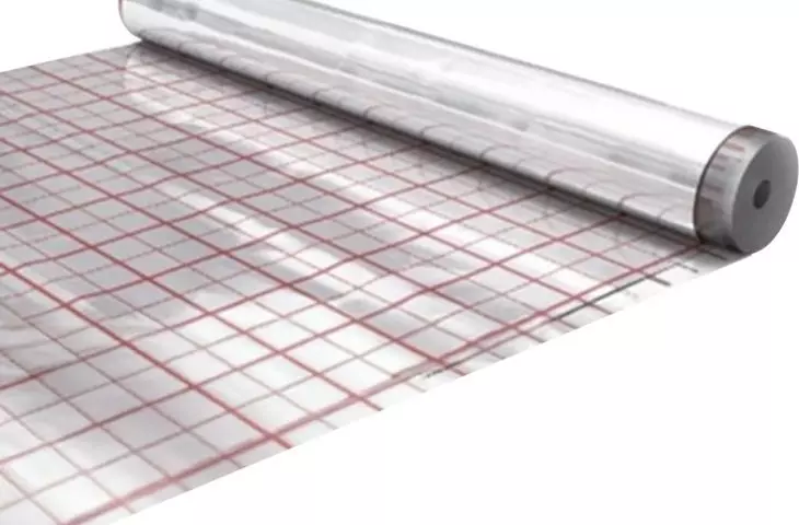Folia aluminiowa z rastrem do ogrzewania podłogowego F50