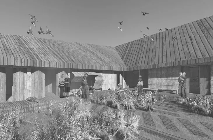 visualization of the courtyard