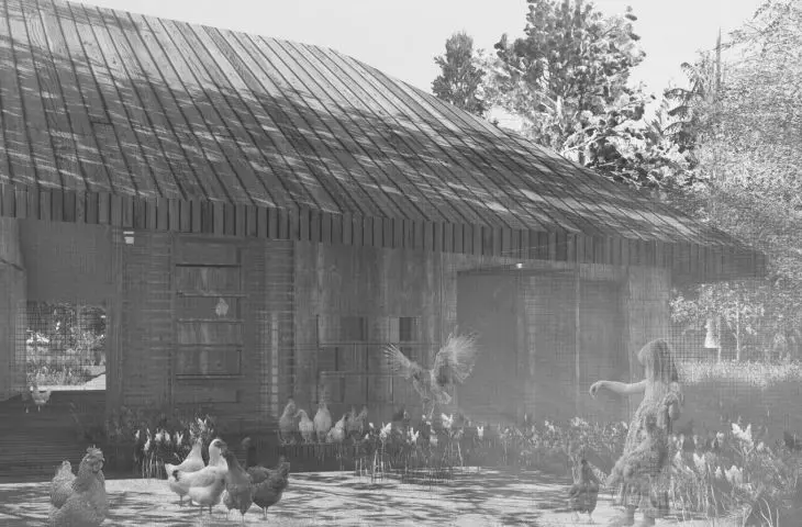 visualization - view of the poultry house