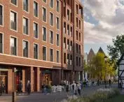 On the facade: natural brick, facade tiles in the form of Polish brick, aluminum.